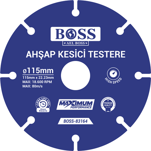 BOSS AHŞAP KESİCİ TESTERE 115 MM